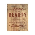 thumbnail image 2 of Believe in Your Dreams Inspirational Stencil Template Reusable 8.5 x 11 Inches for Painting on Walls, Wood, Arts and Crafts by Stencilville, 2 of 2