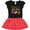 Black & Red with Polka Dots, variant on Inktastic Little Miss Jelly Bean Girls Toddler Dress