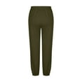 thumbnail image 6 of VBVC No Boundarie Women's High Waisted Jogger Pants With Pocket,Oversized Running Sweatpants For Women,Ladies Y2K Elastic Lace Up Pants,Army Green,Size M, 6 of 7