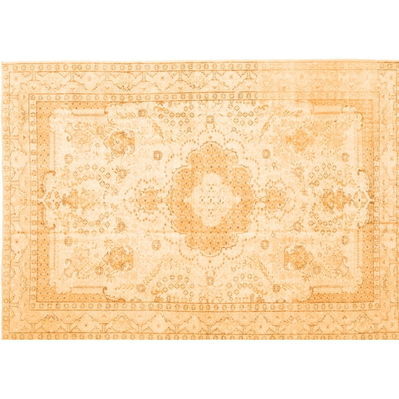 Ahgly Company Indoor Rectangle Persian Orange Traditional Area Rugs, 4' x 6'