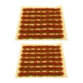 thumbnail image 1 of 2 piezas de césped artificial para ferrocarril para decoración de paisajes en miniatura. Rojo, 1 of 8