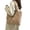 Khaki, variant on Women Plush Shoulder Bag Large Tote Handbag Purse Shopping Dating Bag