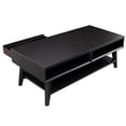thumbnail image 5 of Alpine Furniture Flynn Wood 1 Drawer Coffee Table in Black, 5 of 6
