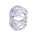 thumbnail image 2 of Hollow Rose Scarf Ring Buckle Slide Tube Scarf Jewelry (Silver), 2 of 8