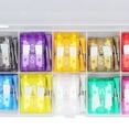 thumbnail image 3 of 100 piezas de cuchillas de fusibles para automóvil medianas 2A‑35A Juego de surtido de fusibles de 10 tipos para protección, 3 of 8