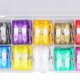 thumbnail image 3 of 100 piezas de cuchillas de fusibles para automóvil medianas 2A‑35A Juego de surtido de fusibles de 10 tipos para protección, 3 of 8