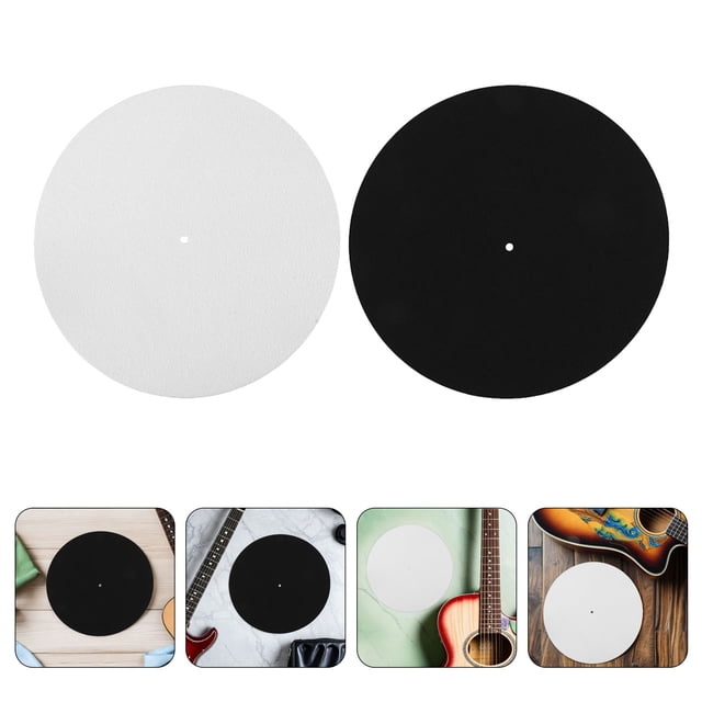 unbranded 4Ud Alfombrilla De Fieltro Para Tocadiscos Con Antideslizante Para Discos