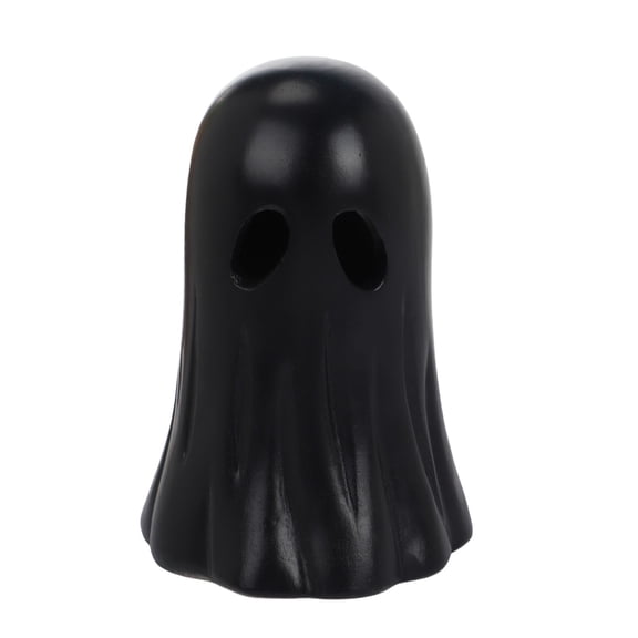 Halloween Paper Mache Ghost Tabletop Decorations, Black Spooky Ghost Statue, Lightweight Tabletop Decor, Cute Ghost Decor for Home Table Centerpieces Tiered Tray Decorations Party Decor, 3.94x2.56"
