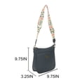 thumbnail image 3 of Lilo & Stitch Stitch Badge 9.75" Women's Blue Crossbody Bag, 3 of 7