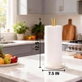 thumbnail image 3 of Paper Towel Holder Countertop,Kitchen Paper Towels Holder with Weighted Ceramic Base, Golden Paper Towel Holders for Standard and Large Size Rolls$$Home Decor, Kitchen, & Other, 3 of 7
