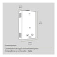 thumbnail image 3 of Calentador de Agua Avera Instantáneo C12L Gas LP 12 Litros, 3 of 4