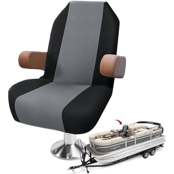 Boat  Microfiber Quick-Dry Universal Fit Stylish Solid Patchwork Design for Captain's Chairs, Pontoon Towel Seat Covers Outdoor Full Length Protection$$Watercraft