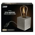 thumbnail image 2 of Feit Electric 3.5" inch Industrial Cube Cement Matte Gray Table Lamp Base - No Bulb Included, 2 of 8
