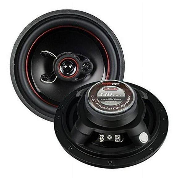 Audiopipe Redline 6.5 in. 3 Way 5 Oz Magnet Car Speaker Slim Style