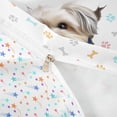 thumbnail image 4 of Homewish Cute Maltese Dog Twin Duvet Cover,Kawaii Paw Print Twin Bedding,White,Colorful Stars Reversible,2 Pieces,1 Duvet Cover and 1 Pillowcase, 4 of 6