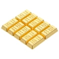 thumbnail image 2 of WORGEOUS 10 Uds casa de muñecas barras de oro modelo Mini ladrillo dorado diseño en miniatura barras de oro tamaño S hueco, 2 of 7