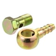 thumbnail image 4 of Unique Bargains 1 Set Banjo Bolt Kit M14x1.5 Banjo Bolt Hose Barb Fitting with Copper Washers for Car Iron Bronze Tone, 4 of 6