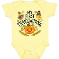 thumbnail image 3 of Inktastic My First Thanksgiving Autumn Birds, Pumpkin Boys or Girls Baby Bodysuit, 3 of 5