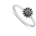 thumbnail image 4 of Sunflower Bali Inspired Ring .925 Sterling Silver Band Jewelry Female Male Unisex Size 5, 4 of 4