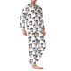 thumbnail image 2 of Fotbe Coffee To Go Pattern Pijama de Hombre con Estampado de Manga Larga, Conjunto de 2 Piezas, Ropa de Dormir Suave y Cómoda con Bolsillos-X-Large, 2 of 7