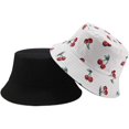 thumbnail image 1 of Chapeau Seau à Fruits Réversible-Chapeau de Pêcheur Pliable Protection Solaire d'Été, 1 of 7