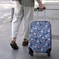 thumbnail image 3 of Blue Baseball Silhouette Pattern Luggage Cover Fashion Suitcase Cover Baggage Covers Fit 25-28 Inch Luggage (Go Travel), 3 of 5