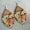 #2, variant on Retro Aztec Pattern Geometric Triangle Leaf Wood Southwest Ethnic Earrings