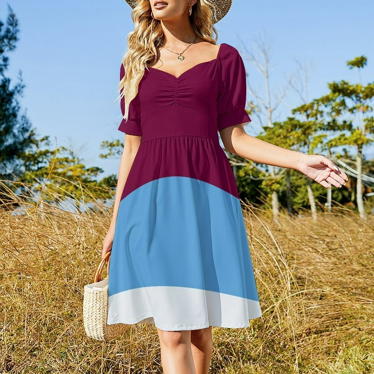 Claret and blue dress hotsell