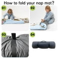 thumbnail image 5 of AOLOA Lion Toddler Nap Mat, Cute Lion Theme Colorful Flower Daycare Sleeping Bag, Custom All-in-One Sleeping Bag Blanket for Preschool, Perfect Gift for Lion Lover, 5 of 8