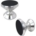 thumbnail image 1 of 2-Pack Magnetic Mobile Car Cell Phone Stand Holder with Adjustable 360 Degree Rotation for Samsung Galaxy Series and iPhone Series - Silver, 1 of 5