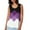 Purple, variant on Womens Tank Top Plaid Color Block Sleeveless Summer Casual Slim Fit Camisole Shirts Red XXL