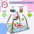thumbnail image 6 of JoyStone 4 IN 1 Baby Activity Play Mat with 20 Balls, 5 Detachable Sound Toys, Baby Sensory Mat for for Toddler Infant 0-12 Months, Newborn Gift for Boys and Girls, 6 of 9
