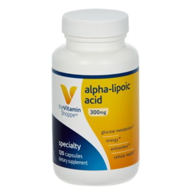 Alpha Lipoic Acid 300mg, Natural Antioxidant Formula to Support Glucose Metabolism  Promotes Healthy Blood Sugar, ALA Fights Free Radicals, Gluten  Dairy Free (120 Capsules) by The Vitamin