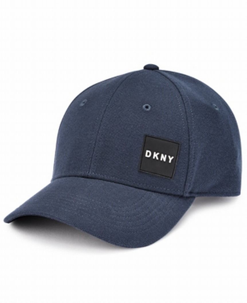 DKNY Hats - Men's Hat Navy One Stackable Logo Baseball Cap Cotton One ...