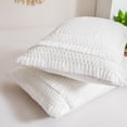 thumbnail image 4 of Move Over White Macrame Tassel Pillowcases Queen, 100% Washed Microfiber Pillow Cover Set of 2, Boho Decor, No Filling, 4 of 8