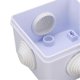 thumbnail image 3 of 5Pcs Plastic Waterproof Cable Box with Rubber Plug IP55 Waterproof Plug Junction Wire Box, 3 of 4
