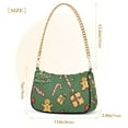 thumbnail image 3 of FORMRS Womens Shoulder Bag with Chain Strap Clutch Purse Cute Tote Handbag, Yellow Christmas Gingerbread, 3 of 7