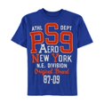 thumbnail image 1 of Camiseta gráfica Aeropostale Boys PS9 NY, azul, 5, 1 of 1