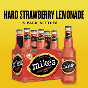 Mike's Hard Lemonade Strawberry Lemonade, 6 Pack, 11.2 fl oz Bottles, 5% ABV