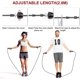 thumbnail image 3 of Cuerda de saltar CHAO ajustable para adultos negra ejercicio, 3 of 5
