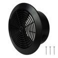 thumbnail image 1 of Cubierta para ventilación de techo Repa Market de 15 cm negra con malla protectora, 1 of 8