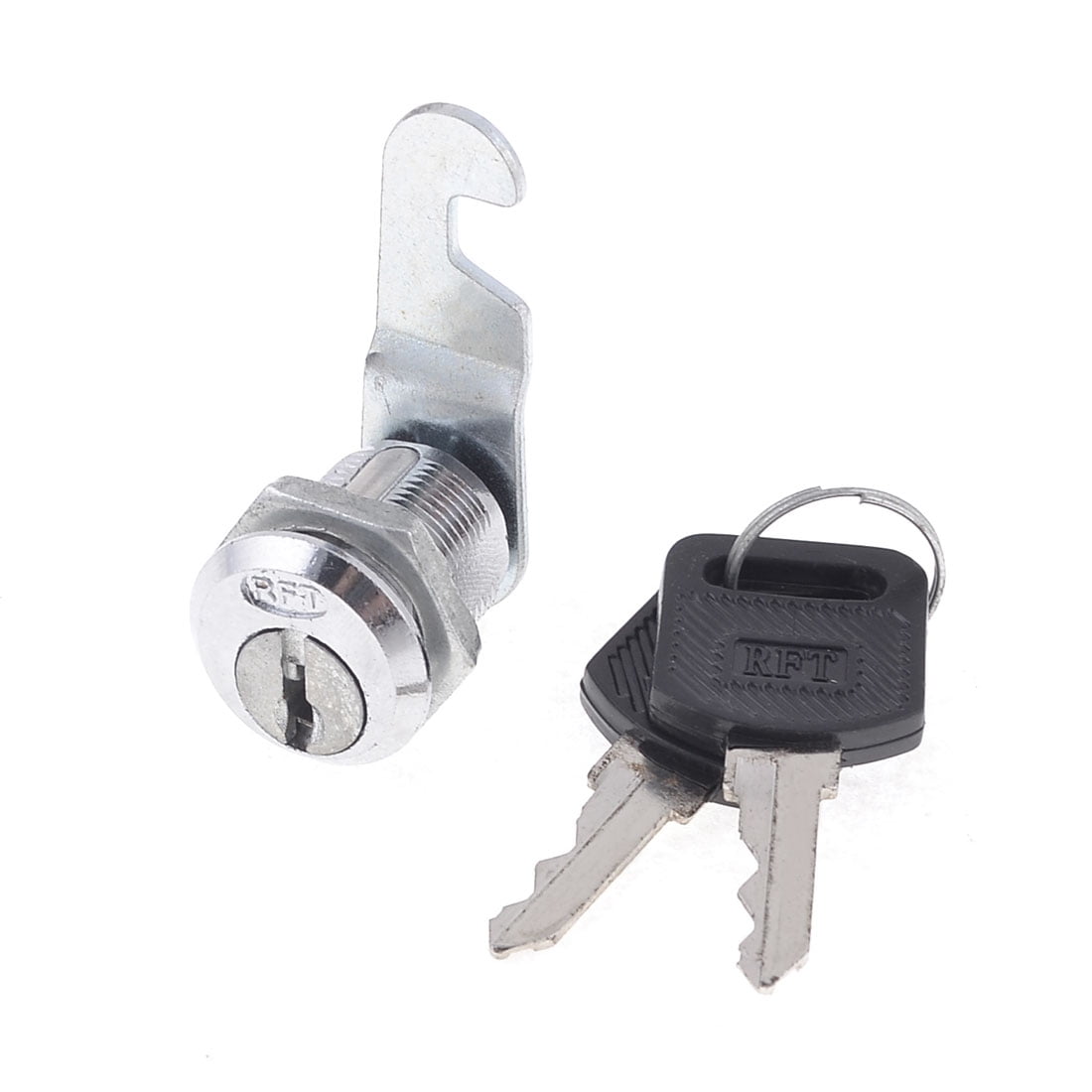 Drawer Mailbox Locking Thread Cylinder Furniture Cam Lock w Key 18mm