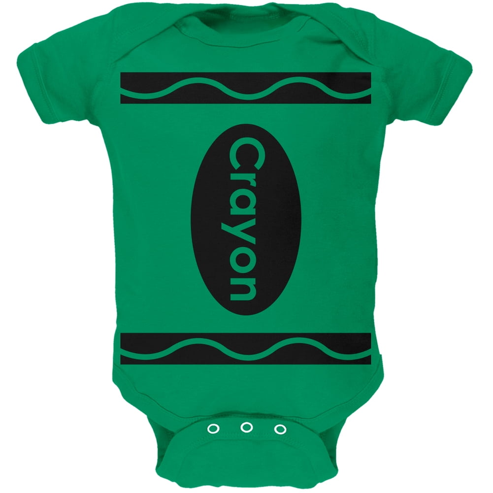 Crayon Costume Green Soft Baby One Piece 