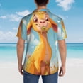 thumbnail image 4 of Fotbe Happy Goat In Meadow Camisa Hawaiana para Hombre Unisex – Camisa Casual de Verano con Botones de Manga Corta de Algodón y Lino,XX-Large, 4 of 7