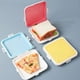 thumbnail image 4 of Caja de Almacenamiento para Ensaladas y SáNdwiches, Estuche de Silicona para el Almuerzo, Contenedor de Almacenamiento de Alimentos Reutilizable, Fiambrera Bento para Microondas, 4 of 5