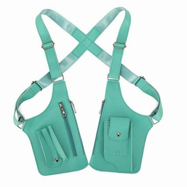 Cartera antirrobo de cuero con doble bandolera | Correa oculta bajo el brazo para hombre y mujer | 27,5 x 15,5 cm, con compartimentos para tarjetas y efectivo | Accesorio anticarteristas para