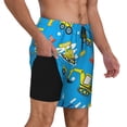 thumbnail image 3 of Fotbe Cute Car Cartoon Men’s Swim Trunks Quick Dry Swim Shorts Board Shorts with Mesh Lining-XX-Large, 3 of 9