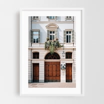 Torino Architectural 01 - Turin Piedmont Italy Photography White Framed Wall Art Print 16 x 24 inches
