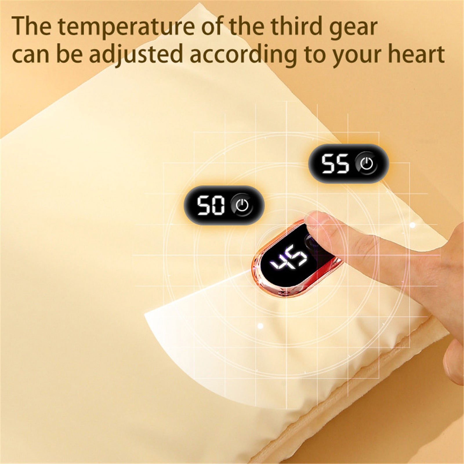 Homesteed Rechargeable Hand Warmer Electric Heated Pad Hot Water Bag Explosion Proof Portable Hand Warmers for Men Women Home Office Use