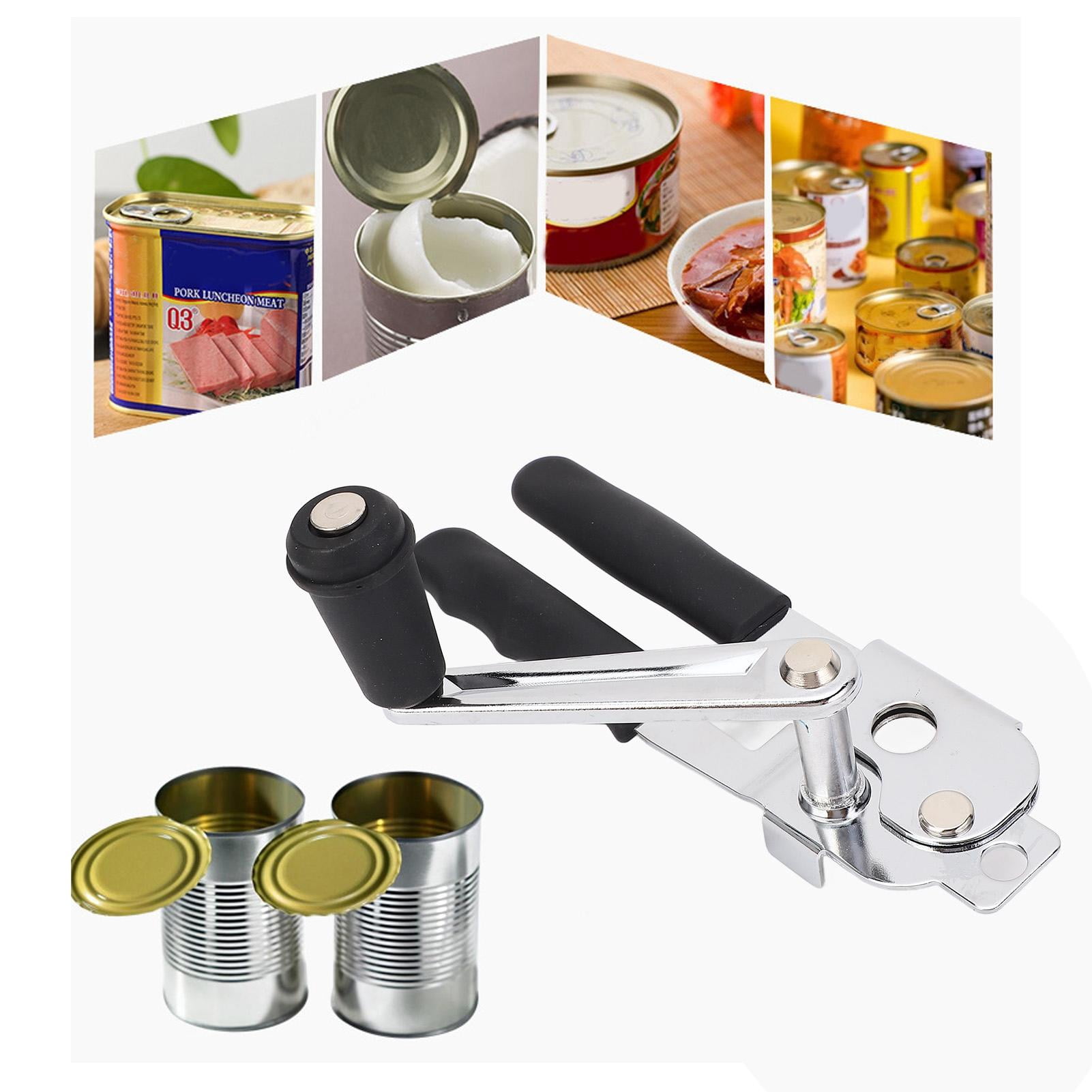Yajisi Professional Manual Can Opener, Portable Stainless Steel Can Opener for Home Kitchen & Outdoor Camping, 7.48 x 4.33 x 2.36 in